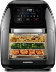 CHEFMAN 10L Multifunctional Digital Air Fryer & Rotisserie with 17 Presets