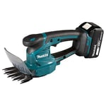Makita DUM111RTX 18V Li-ion LXT 110mm Grass Shears Complete with 1 x 5.0 Ah Battery, Charger and Head Trimmer Attachment