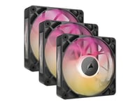 CORSAIR iCUE Link RX120 MAX RGB Starter Kit - Ventilateur châssis - 120 mm - noir (pack de 3)