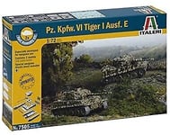 ITALERI - Maquette à assembler et à peindre - Pz.Kpfw.VI Tiger I montage rapi...