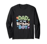 Dad And Mom Birthday Boy Monster Family Party Decorations Long Sleeve T-Shirt