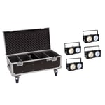 EUROLITE 4x Audience Blinder 2x100W LED COB CW/WW + flightcase