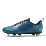 Canterbury Mixte Stampede Pro Team Chaussures de Rugby pour Terrain Souple Bottine, Deep Ocean Black Oxy Fire, 48 EU