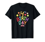 Play-Doh 4th Birthday Colorful Rainbow Clay Logo T-Shirt