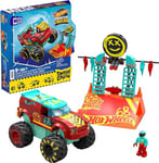 MEGA Hot Wheels Jouet Construction Course Extrême Demo Derby Chocs Et Fracas Monster Truck, 1 Mini-Figurine Articulée Conducteur Incluse, 151 Pièces, Jouet Enfant, A Partir De 5 Ans, HNG53