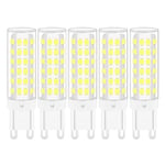 YUANHENLIZ 7W G9 LED Bulbs Cold White Energy Saving Light Bulbs for Home Lighting 360 ​​° Degree Beam Angle LED Lamp, Equivalent to 50W 55W G9 Halogen Bulbs,220-240V(5 Pack, 7W)