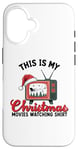 iPhone 16 This Is My Christmas Movies Watching Holiday TV Vintage Case