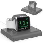Delidigi iWatch Charging Stand Dock ABS Desktop Holder Compatible with Apple Watch Series 7/SE/6/5/4/3(44/42/40/38mm) (Dark Grey)
