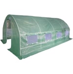 Dema - Serre jardin tunnel 18 m² 6x3x1,9 m effet de serre tube acier 25 mm