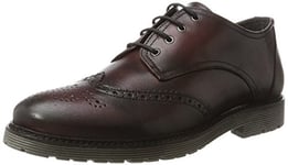 Marc Shoes Homme Dover Brogues, Rouge Bordeaux, 45 EU