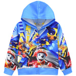 Tecknad barnjacka Paw Patrol Kläder Dragkedja Hooded 110CM