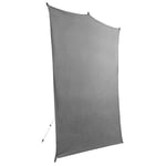 Savage Travel Backdrop Kit, Toile de Fond Grise, Taille 1,52m x 2,13m, Toile de Fond Photo avec Support Aluminium, Sac de Transport avec Bandoulière