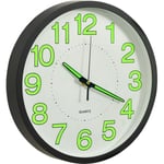 Horloge murale lumineuse Noir 30 cm