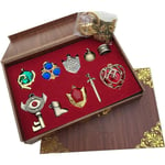 The Legend of Zelda Twilight Princess & Hylian Shield & Master Sword finaste samling set nyckelring/halsband/smyckeserie