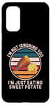 Coque pour Galaxy S20 Retro I'm Not Ignoring You I'm Just Eating Sweet Patate