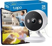 Tapo 2K 4MP Wifi Camera, Indoor/Outdoor Camera Dual Usage, Baby and Pet... 