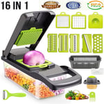 16 in 1 Vegetable Chopper Salad Fruit Mandolin Slicer Food Dicer Cutter Peeler..