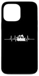 Coque pour iPhone 13 Pro Max Train Heartbeat Locomotive Chemin de fer Vapeur Modèle Train