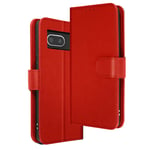 Case for Google Pixel 7 Folio Cover Video Stand Feature Red