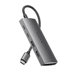 UGREEN 10Gbps Hub USB C 3.2 vers 4 Data Ports 2A2C Coque en Aluminium Compatible avec iPhone 16 15 Série MacBook iPad Pro Air 2024 Mac Mini M4 iMac Surface Galaxy S24 Tab S9 Ultra