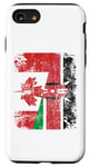 Coque pour iPhone SE (2020) / 7 / 8 Demi drapeaux canadiens kenyans | Kenya Canada vieilli vintage