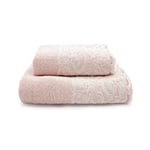 Creole Elsa 2 Serviettes de Bain, Coton, Mauve