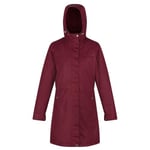 Remina Femme Parka chaude imperméable à capuche, Claret, 36 FR/34 UK