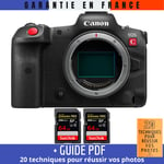 Canon EOS R5 C Nu + 2 SanDisk 64GB Extreme PRO UHS-II SDXC 300 MB/s + Guide PDF ""20 TECHNIQUES POUR RÉUSSIR VOS PHOTOS