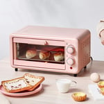 Large-Capacity 11L Multi-Functioning Retro Convection Toaster Oven, Fits 8 Slices of Bread, Built in Timer, Includes Baking Pan