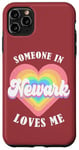 Coque pour iPhone 11 Pro Max Quelqu'un à Newark m'aime City Heart