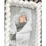 Rl Baby Upholstery Woven Knotted Ball Pillow Twist Braid Baby Bed Sleep Bumper Decoration Bed Surround