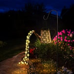 L'Arrosoir Solaire Allume Les Decorations De Jardin,Lampe Solaire A Led Pour Jardin,La Lumiere Etanche Du Ciel Etoile Avec Le Support,Decoration De Jardin,Pour Jardin (En Forme D'Eventail)