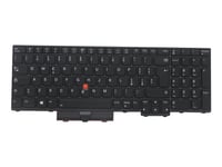 Chicony - Ersättningstangentbord För Bärbar Dator - Med Trackpoint - Bakgrundsbelyst - Qwerty - Italiensk - Svart - Fru - För Thinkpad P15 Gen 1 20St, 20Su  T15g Gen 1 20Ur, 20Us