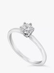 Milton & Humble Jewellery Pre-Loved 950 Platinum Solitaire Brilliant Cut Diamond Ring