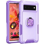 Purple Pc + Tpu Phone Case -Yhteensopiva Google Pixel 6:N Kanssa