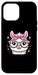 iPhone 12 Pro Max Alpaca Pink Bandana Glasses Case