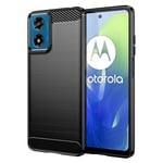 tectTech Motorola Moto G04 TPU-skal Brushed, Svart