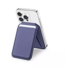 Satechi Magnetic Magsafe Wallet Series & Double Flap Stand Apple iPhone Purple