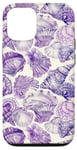 iPhone 13 Pro Purple ink Seashell Starfish Ocean Beach Sea Case