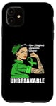 Coque pour iPhone 11 Guerrier de sensibilisation au lymphome non hodgkinien incassable