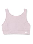 Nike DD7964 G NK DF SWSH LUXE BRA Sports bra girls plum fog/white/lt lemon twist/white XS