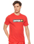 Nike M NSW Tee Swoosh Bmpr Stkr T-Shirt Homme University Red/(White) FR: S (Taille Fabricant: S)