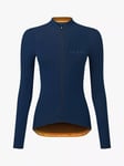 Le Col Hors Categorie Long Sleeve Jersey Top, Navy/Saffron