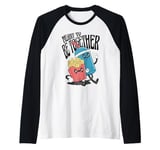 Meant to Be Together Cute Retro Kawaii Cartoon Food Couple Raglan Baseball Tee