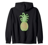 GOOD LUCK PINEAPPLE Hawaiian Juicy Tropical Fruit Zip Hoodie