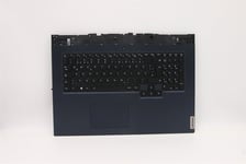 Lenovo Legion 5-17ITH6 Palmrest Cover Touchpad Keyboard German Blue 5CB1D20056