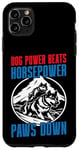 Coque pour iPhone 11 Pro Max Dog Power bat Horsepower Paws Down Mushing