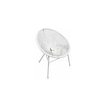 Fauteuil De Jardin En Acier acapulco blanc/blanc - Centrale Brico