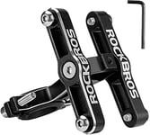 ROCKBROS Adaptateur de Porte-Bidon Vélo, Support de Porte-bidon Vélo en Aluminium Rotatif 360°, Support Adaptateur pour Porte Bouteille Universel pour VTT Vélo Moto Fixation sur Guidon Tige de Selle