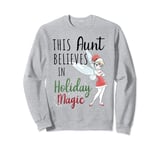 Disney Peter Pan Christmas Tinker Bell Holiday Magic Aunt Sweatshirt